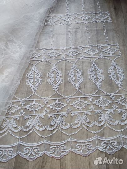 Тюль белая новая 6 метров