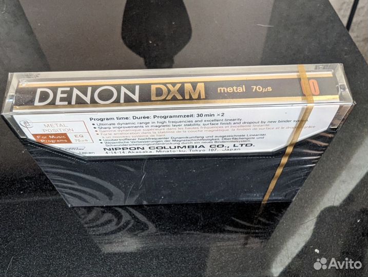 Аудиокассета Denon DXM 60 (1978)