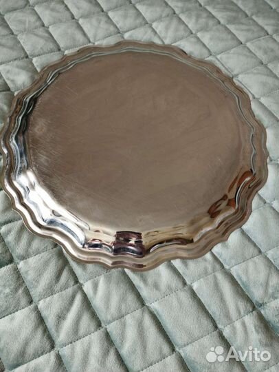 Поднос мельхиоровый Кольчугино СССР