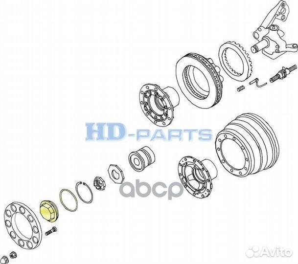 Крышка ступицы scania перед