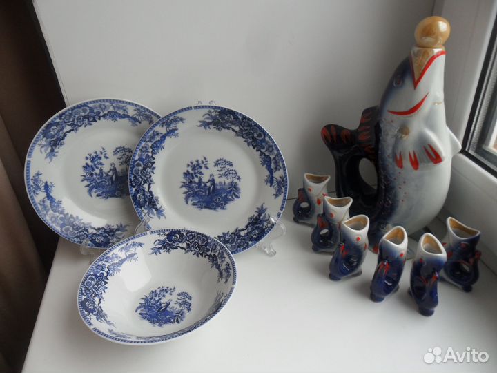 Посуда кобальт, лфз и др. СССР