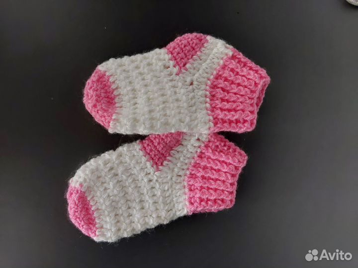 Пинетки детские вязаные