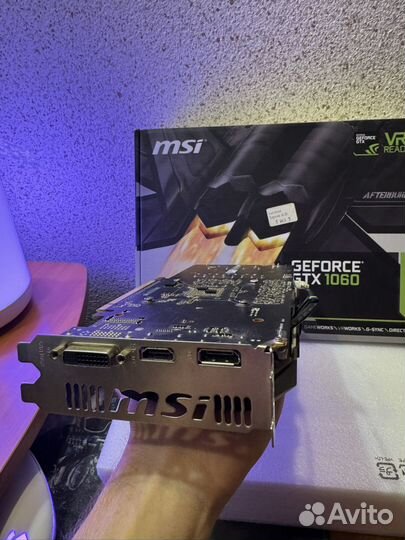 Видеокарта MSI GeForce GTX 1060 6GB OC