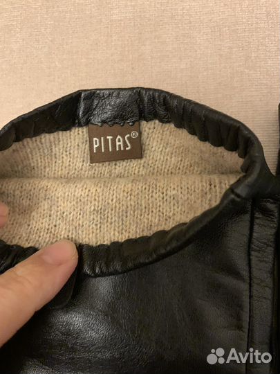 Перчатки женские кожаные длинные