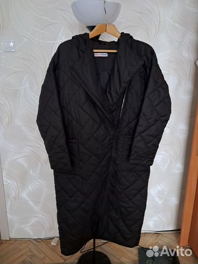 Пальто женское демисезонное 50 52 черное