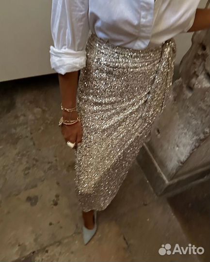 Роскошная юбка на пайетках