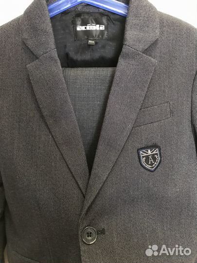 Пиджак Acoola серый рост 140. Школьная форма