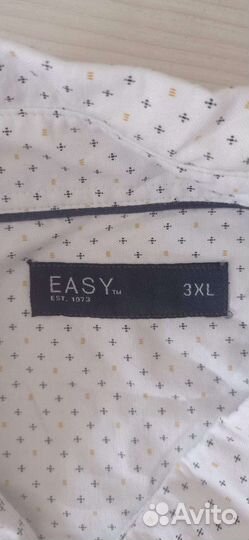 Мужская рубашка большого размера 3XL