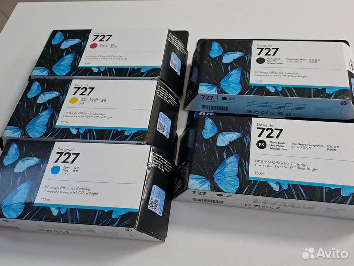 Картридж hp 727 Yellow