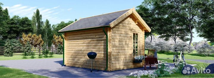 Дом из бруса шерлок 44 3x4