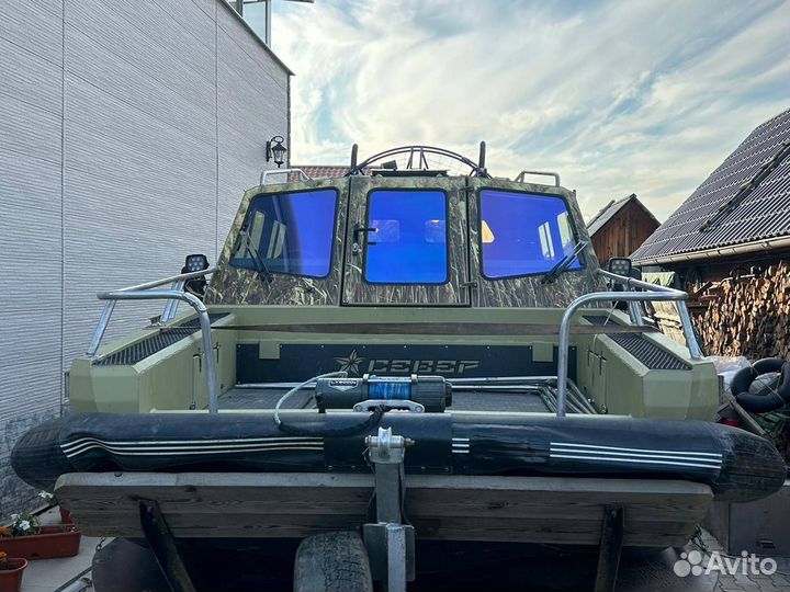 Аэролодка Север 650К с пробегом