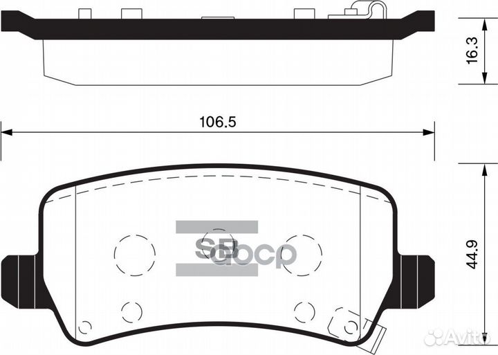 К-т дисков. тормоз. колодок SP1499 Sangsin brake