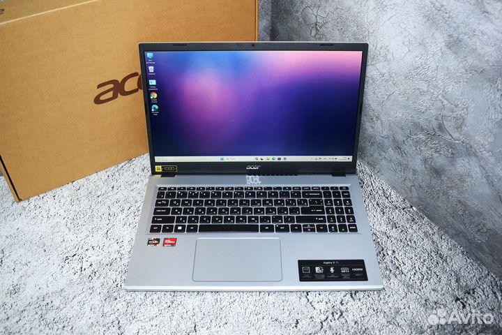 Новый ноутбук acer на Ryzen 3 7320U/ 8 gb/ IPS