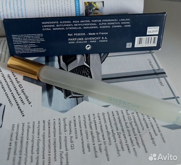 Духи givenchy мужские тестер 15 мл