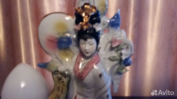 Фарфоровый светильник в виде китайской императрицы