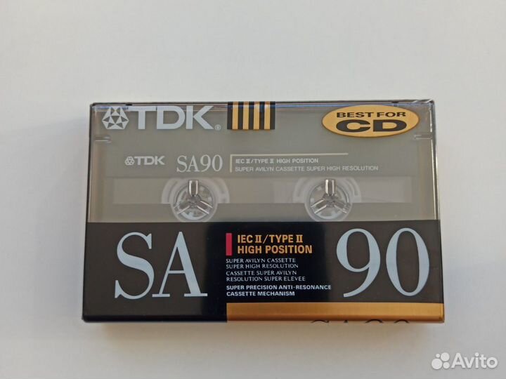 Новая аудиокассета TDK SA 90