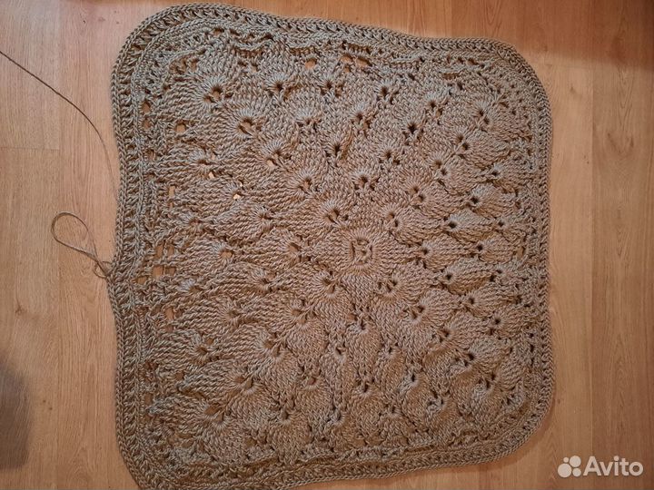 Вязанные коврики крючком