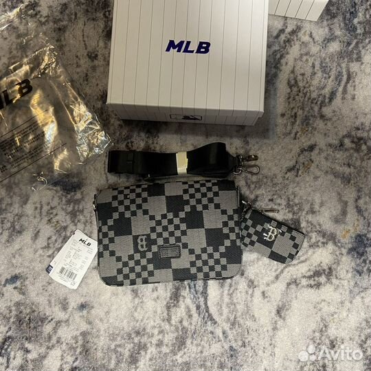 Сумка ю MLB Checkerboard Crossbody Bags Оригинал