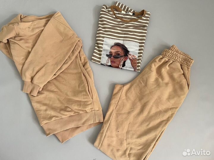 Спортивный костюм оверсайз женский на дачу 42-44