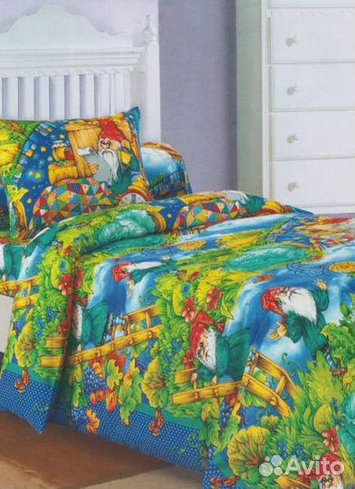 Детское постельное белье новое 1,5 спальное