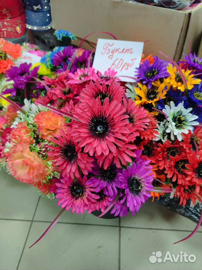 Искусственные цветы букеты