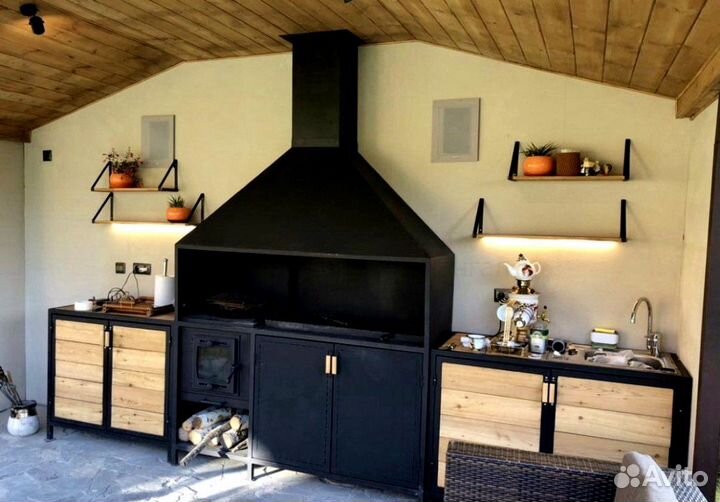 Мангальная зона барбекю