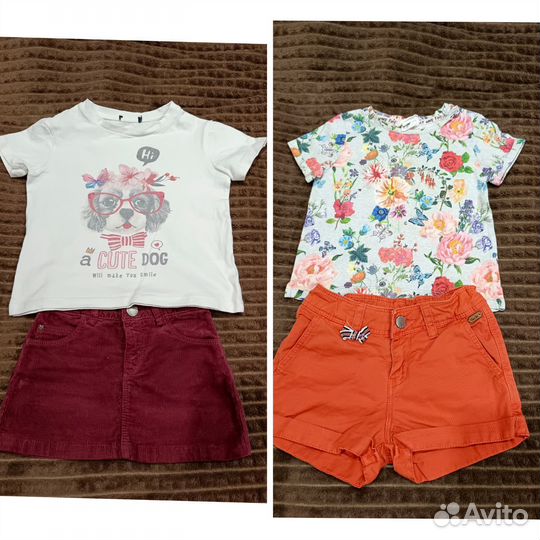 Летние вещи на девочку 86-92