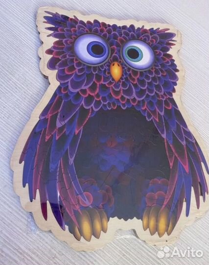 Пазлы деревянные кошка