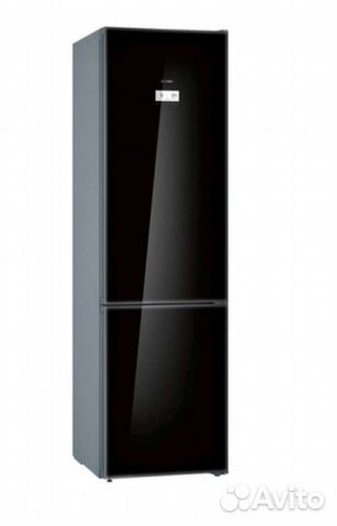 Холодильник bosch 6 series чёрный стекло