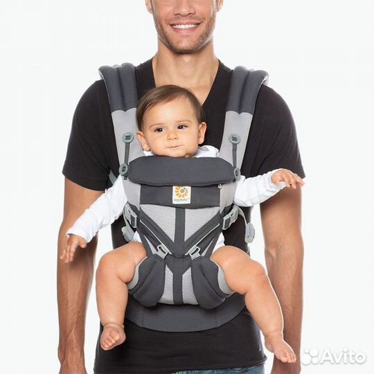 Эргорюкзак детский ErgoBaby omni, новый, серый