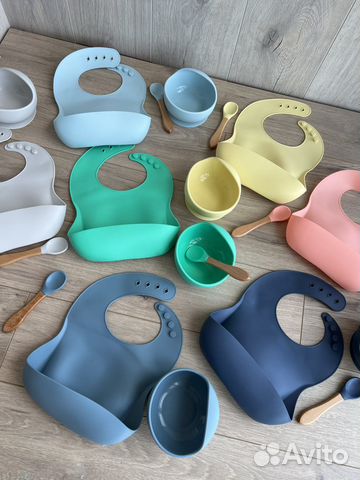 Набор силиконовой посуды для кормления