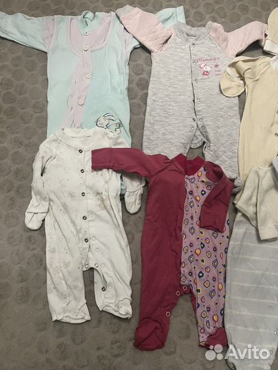 Одежда для новорожденных пакетом на девочку