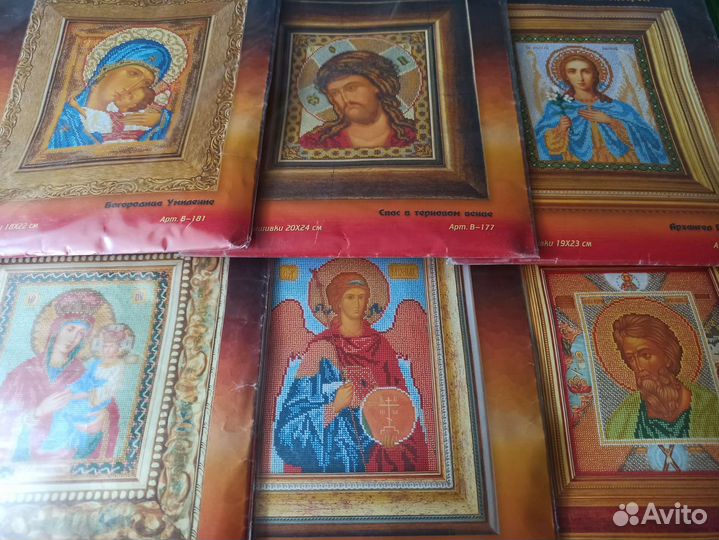 Икона вышивка бисером Кроше