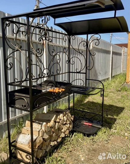 Мангал с печкой