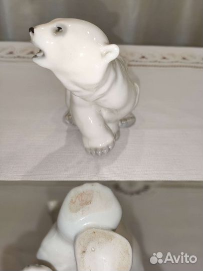 Фарфоровые статуэтка медведи лфз СССР
