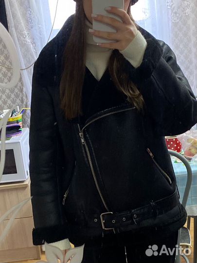 Куртка дубленка авиатор