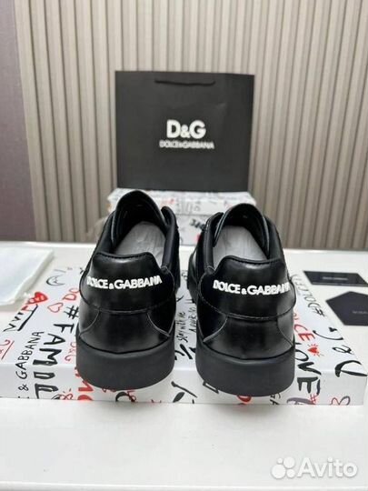 Кеды мужские кожаные Dolce Gabbana D&G 39-45