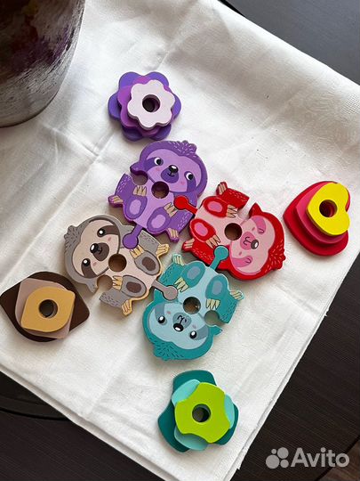 Деревянный сортер пазл