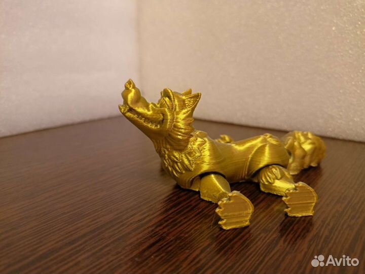 Довольный волк. 3D-печать