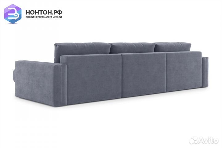 Диван п-образный тик-так Монарх М1О2 темно-серый