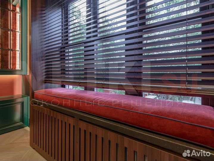 Горизонтальные деревянные жалюзи 90*180