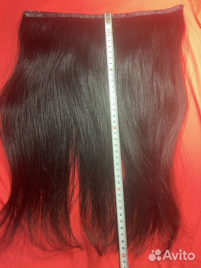 Натуральные волосы на ленте