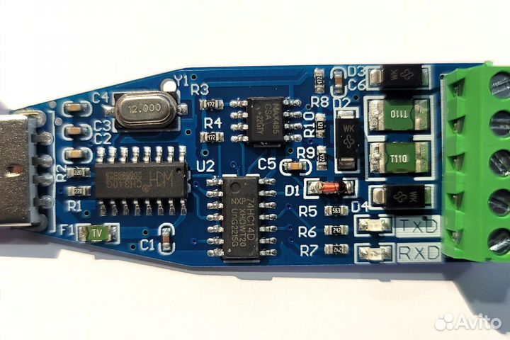 Промышленный конвертор USB в RS485