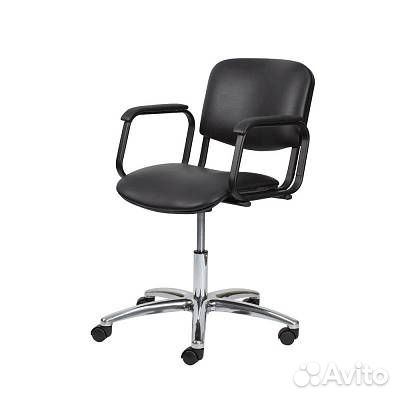 Кресло для парикмахерских контакт пневматика хром