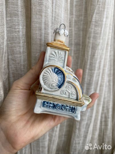 Елочная игрушка керамика