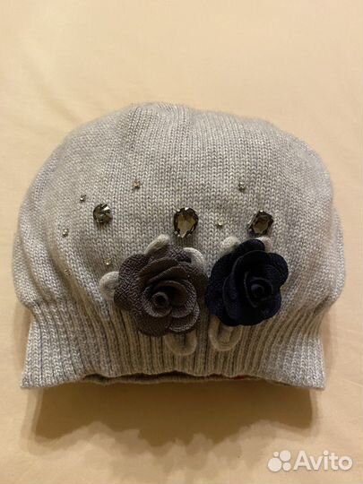 Шапка-берет (зимняя) для девочки р. 54-58