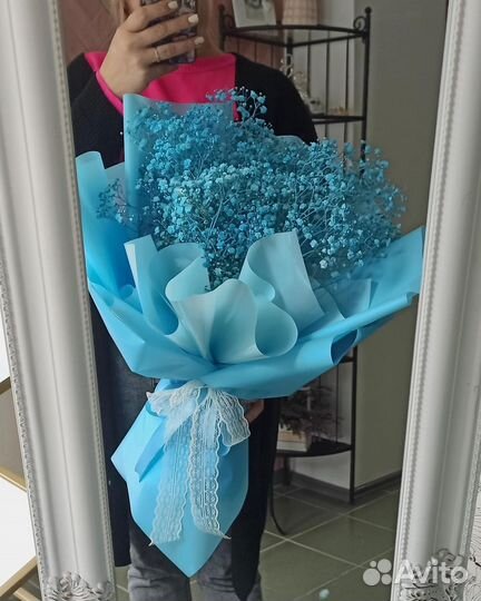 Букеты из Разных Цветов Гипсофилы. Доставка Цветов