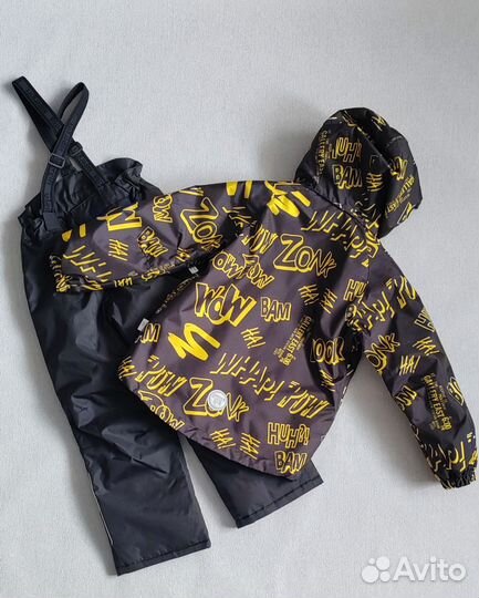 Костюм желтые буквы. 116,128,134