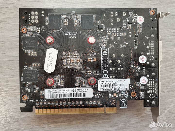 Видеокарта Palit Geforce GTX 650