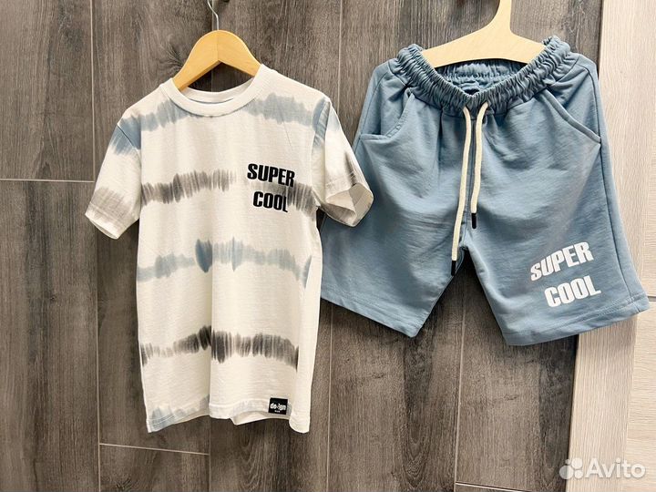 Летний костюм 122-128 на мальчика. Турция